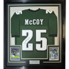 Framed Autographed/Signed LeSean McCoy 35x39 Philadelphia Green Football Jersey JSA COA