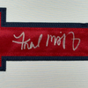 Framed Autographed/Signed Fred McGriff 35x39 Atlanta White Baseball Jersey JSA COA
