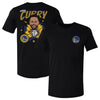 Steph Curry Golden State Warriors Caricature F&B WHT by 500 LEVEL