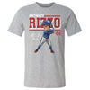 Anthony Rizzo Chicago C Cartoon WHT by 500 LEVEL