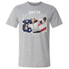 Jack Hughes New Jersey American Flag WHT by 500 LEVEL