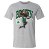 Jaylen Brown Boston Celtics Cartoon WHT by 500 LEVEL