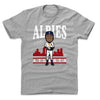 Ozzie Albies Toon R WHT by 500 LEVEL