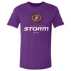 Orlando Storm Primary Logo WHT by 500 LEVEL