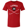 Steve Larmer Chicago 28 Sticks WHT by 500 LEVEL