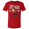 Connor Bedard Chicago Cartoon WHT by 500 LEVEL