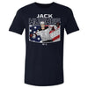 Jack Hughes New Jersey American Flag WHT by 500 LEVEL