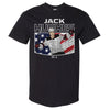 Jack Hughes New Jersey American Flag WHT by 500 LEVEL