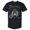 Anthony Edwards Minnesota Timberwolves Caricature Retro WHT by 500 LEVEL