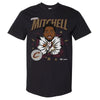 Donovan Mitchell Cleveland Cavaliers Caricature WHT by 500 LEVEL