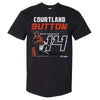 Courtland Sutton Denver Player Name WHT by 500 LEVEL