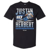 Justin Herbert Los Angeles C Slide WHT by 500 LEVEL