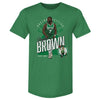 Jaylen Brown Boston Celtics Shield WHT by 500 LEVEL