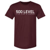 500 LEVEL Wordmark WHT by 500 LEVEL