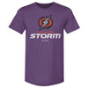 Orlando Storm Primary Logo WHT by 500 LEVEL