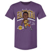 Rui Hachimura Los Angeles Lakers Cartoon WHT by 500 LEVEL