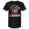 Dylan Larkin Detroit USA Flag Celebration WHT by 500 LEVEL