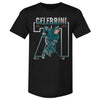 Macklin Celebrini San Jose Number Outline WHT by 500 LEVEL