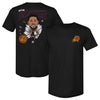 Devin Booker Phoenix Suns Caricature F&B WHT by 500 LEVEL