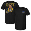 Steph Curry Golden State Warriors Caricature F&B WHT by 500 LEVEL