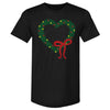 Christmas Heart Wreath WHT by 500 LEVEL