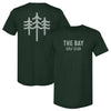 The Bay Golf Club Wordmark Trees F&B WHT by 500 LEVEL