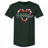 Christmas Candy Cane Heart WHT by 500 LEVEL