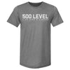 500 LEVEL Wordmark WHT by 500 LEVEL