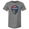 North Carolina Courage Vintage Primary Logo WHT by 500 LEVEL