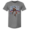 Bradley Beal Los Angeles Clippers Cartoon WHT by 500 LEVEL