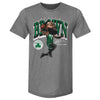 Jaylen Brown Boston Celtics Cartoon WHT by 500 LEVEL