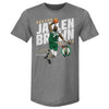 Jaylen Brown Boston Celtics Slant WHT by 500 LEVEL