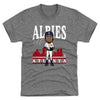 Ozzie Albies Toon R WHT by 500 LEVEL