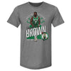Jaylen Brown Boston Celtics Shield WHT by 500 LEVEL