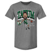 Jayson Tatum Boston Celtics Cartoon WHT by 500 LEVEL
