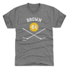 Rob Brown Pittsburgh 44 Sticks WHT by 500 LEVEL