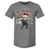 Kirill Kaprizov Minnesota Cartoon Santa Hat WHT by 500 LEVEL