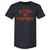 Detroit Vs. Everybody Orange WHT by 500 LEVEL