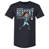 Justin Herbert Cartoon WHT by 500 LEVEL