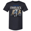 Jess Fishlock Seattle Reign FC Cracked Number WHT by 500 LEVEL