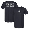 New York Golf Club Birdie Small Wordmark F&B WHT by 500 LEVEL