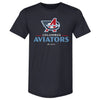 Columbus Aviators Primary Logo WHT by 500 LEVEL