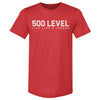 500 LEVEL Wordmark WHT by 500 LEVEL