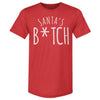 Christmas Santa's B-tch WHT by 500 LEVEL