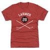 Steve Larmer Chicago 28 Sticks WHT by 500 LEVEL