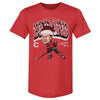 Connor Bedard Chicago Cartoon Santa Hat WHT by 500 LEVEL