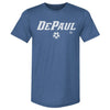 DePaul Blue Demons Soccer Minimalist WHT by 500 LEVEL