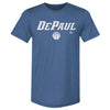 DePaul Blue Demons Basketball Minimalist WHT by 500 LEVEL