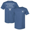 USRowing Emblem Momentum F&B WHT by 500 LEVEL