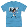 Justin Herbert Cartoon WHT by 500 LEVEL